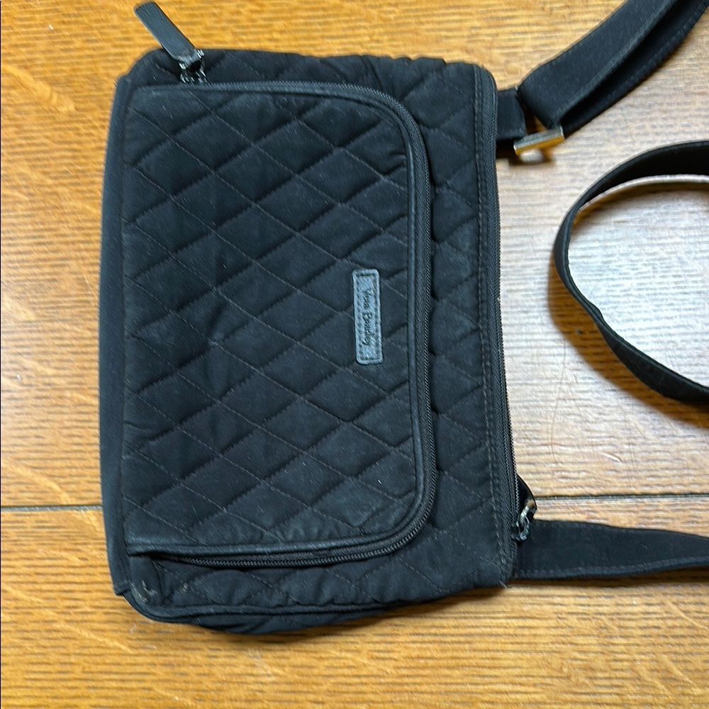 Vera Bradley Black Quilted Shoulder Bag